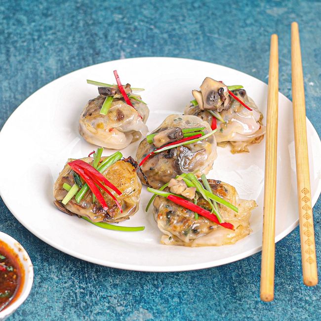 Dumplings with Plant Based 'Meat' Filling