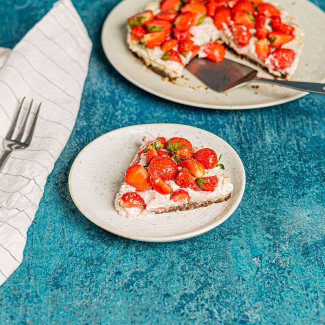 Non-traditional Strawberry Cheesecake