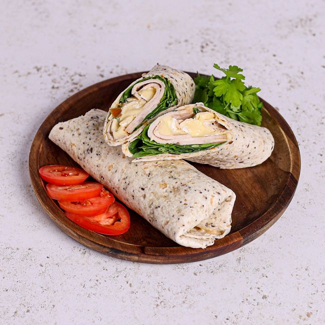 Turkey Wrap with Cranberry & Brie