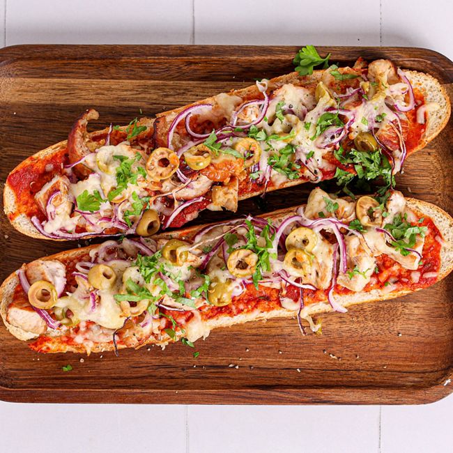 Turkey Pizza Baguette