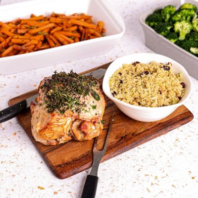 Honey Glazed Turkey Breast with Cranberry Stuffing