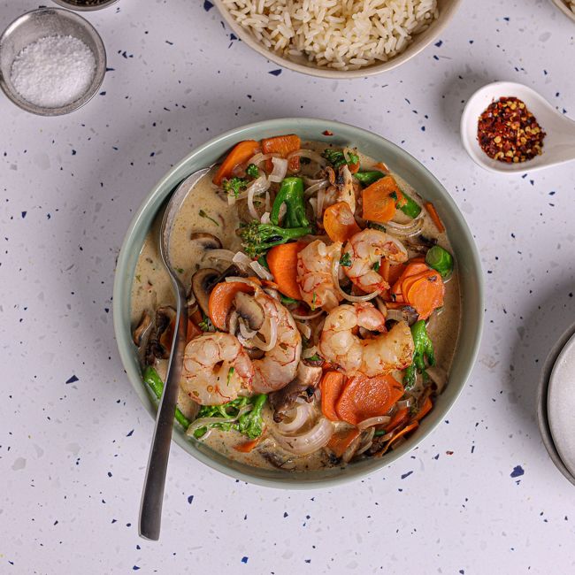 Laksa with Prawns