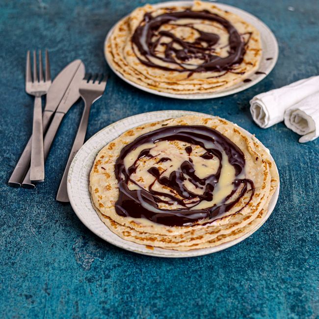Crêpe with Melted Chocolate