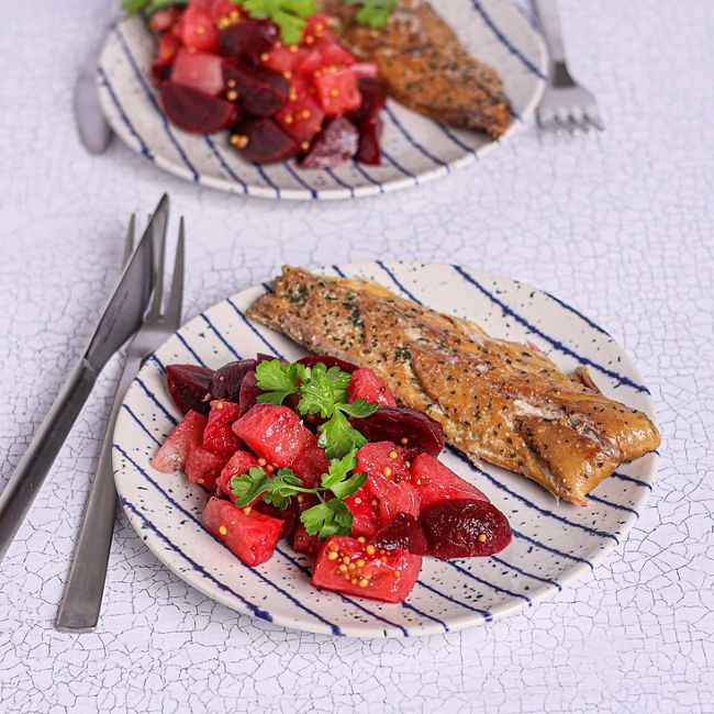 Watermelon & Mackerel Salad