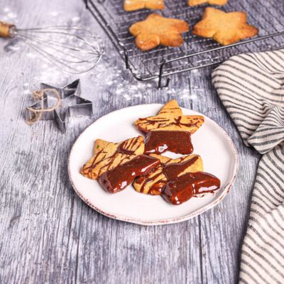 Dark Chocolate Gingerbread Cookies.