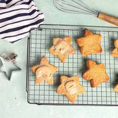 Gingerbread Cookies with Caramel Icing