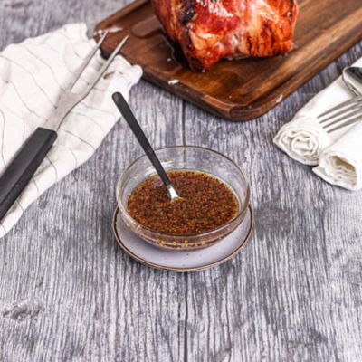 Maple & Wholegrain Mustard Ham Glaze.