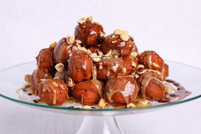 Choux Pastry Profiterole Tower.