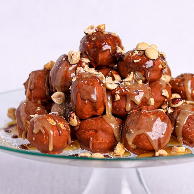 Choux Pastry Profiterole Tower