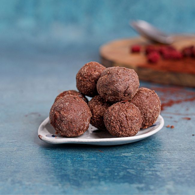 Dark Chocolate & Dried Raspberry Balls