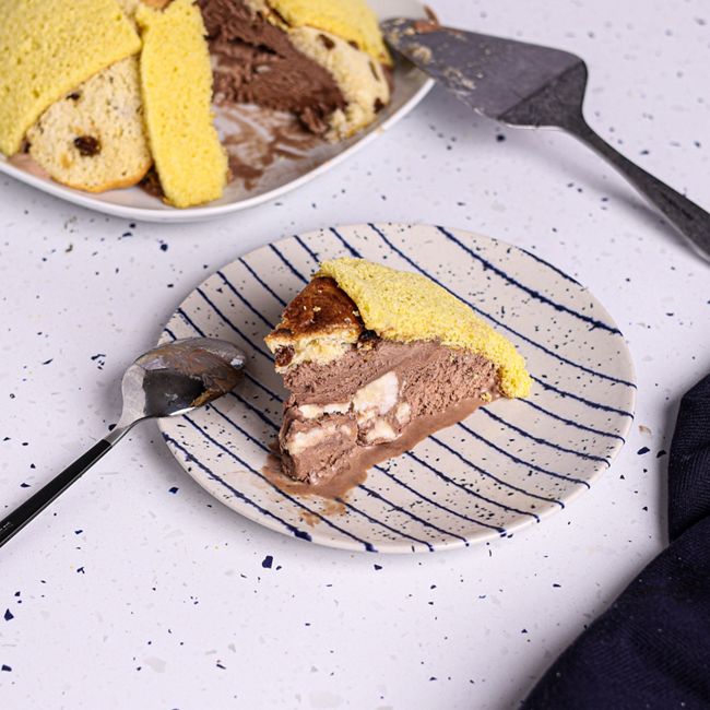 Banana & Panettone Ice Cream Cake