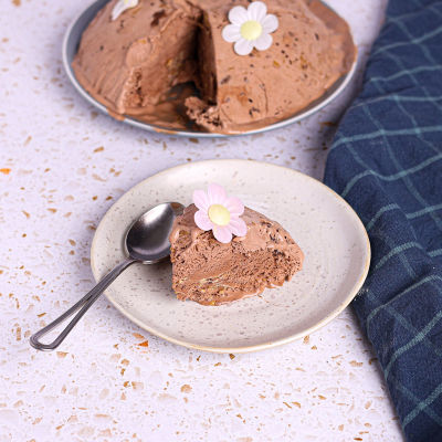 Peanut Butter Brownie Ice Cream Cake.