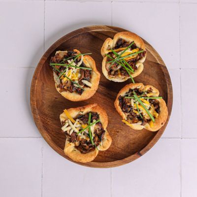 Vegan Wild Mushroom Tartlet.
