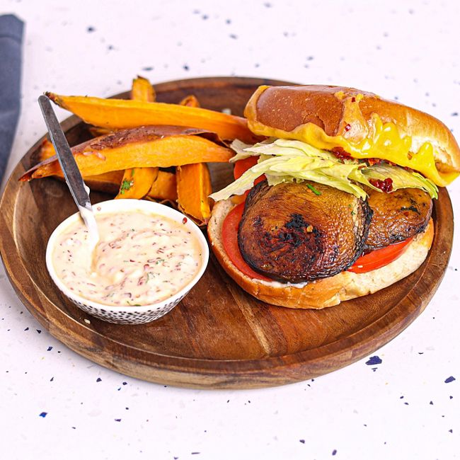 Spicy Mushroom Burger