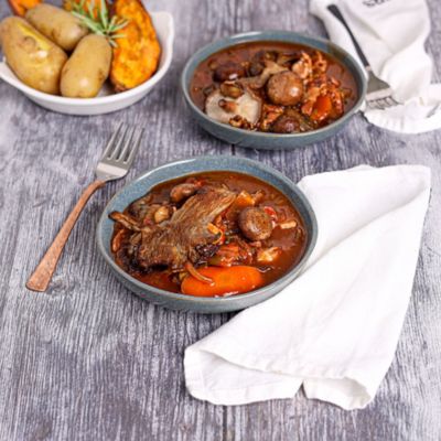 Mushroom Bourguignon.
