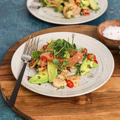 Prawn, Avocado & Pink Grapefruit Salad
