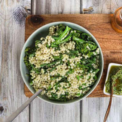 Pesto Greens & Giant Couscous Salad