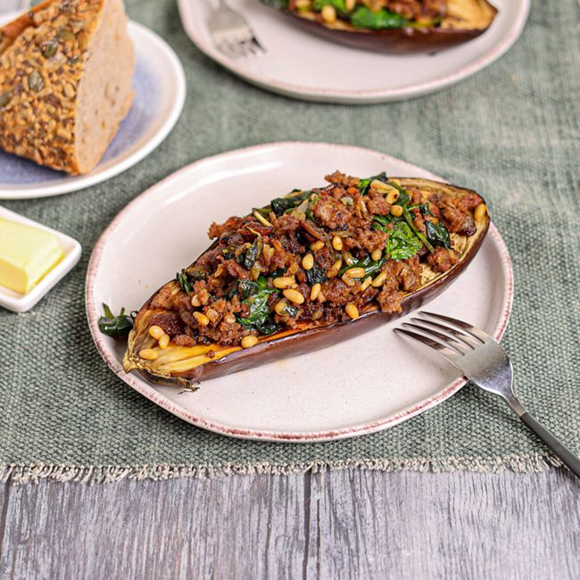 Lamb Stuffed Eggplant