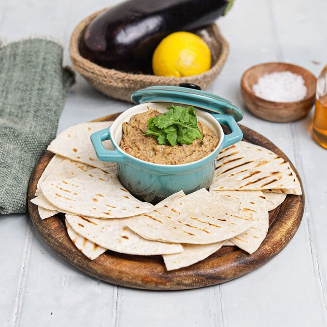 Spiced Baba Ghanoush & Pita Chips