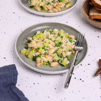 Pea, Zucchini & Broad Bean Risotto