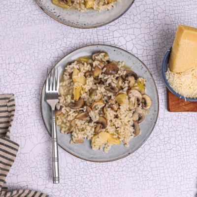 Artichoke, Mushroom & Parmesan Risotto