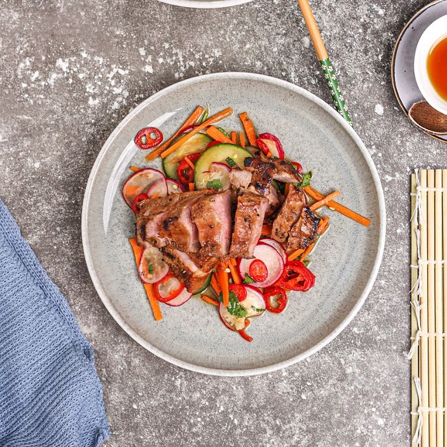 Asian Inspired Spicy Lamb Salad