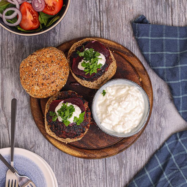 Beef & Beetroot Burger