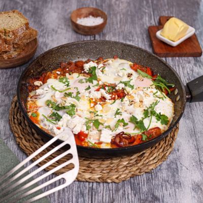Shakshuka with Feta & Almonds