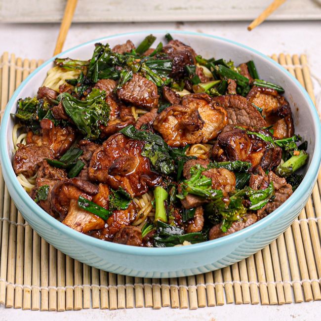 Beef & Miso Mushroom Stir Fry