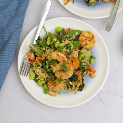 Prawn Egg Fried Cauliflower Rice