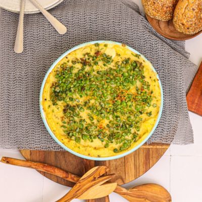 Fish Pie with Lemon & Pea Mash