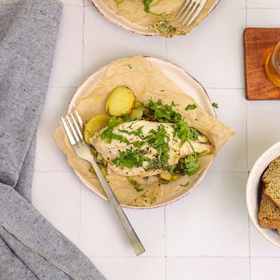 White Fish En Papillote