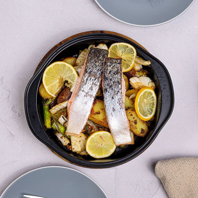 Salmon, Fennel & Lemon Traybake