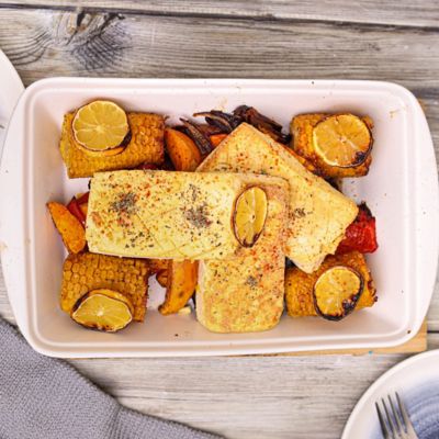 Piri Piri Tofu Traybake