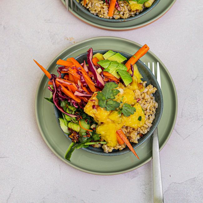 Pulled Jackfruit Poke Bowl