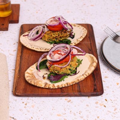 Baked Falafel Burgers