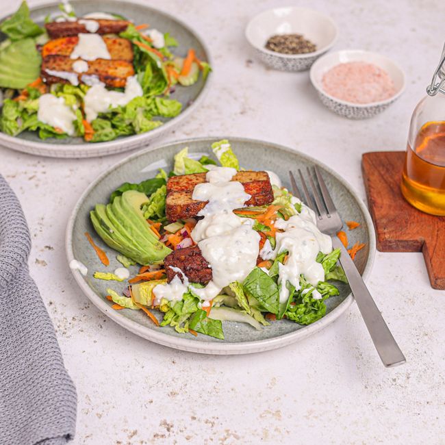 Buffalo Tempeh Salad