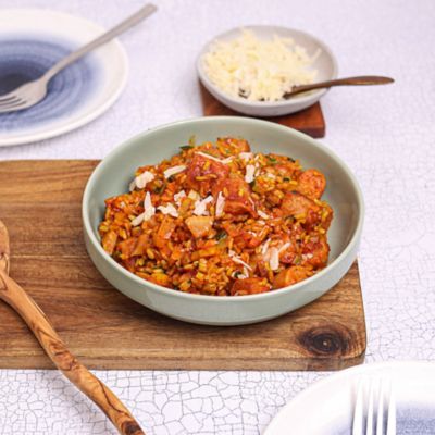 Vegetarian Sausage & Fennel Paella