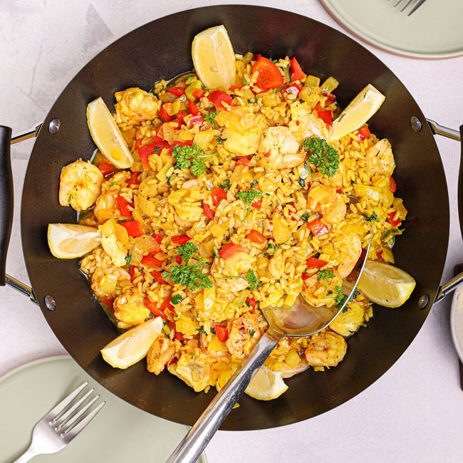Spicy Seafood Paella