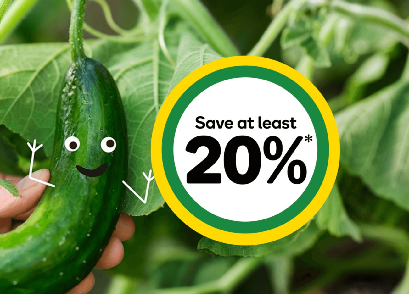 Save at least 20%* 