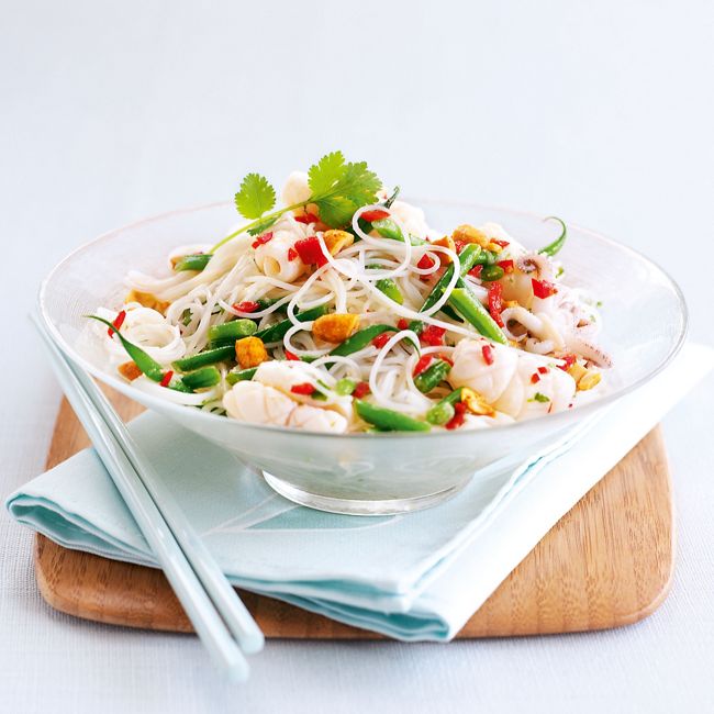 Peanut, Squid, Green Bean & Noodle Salad