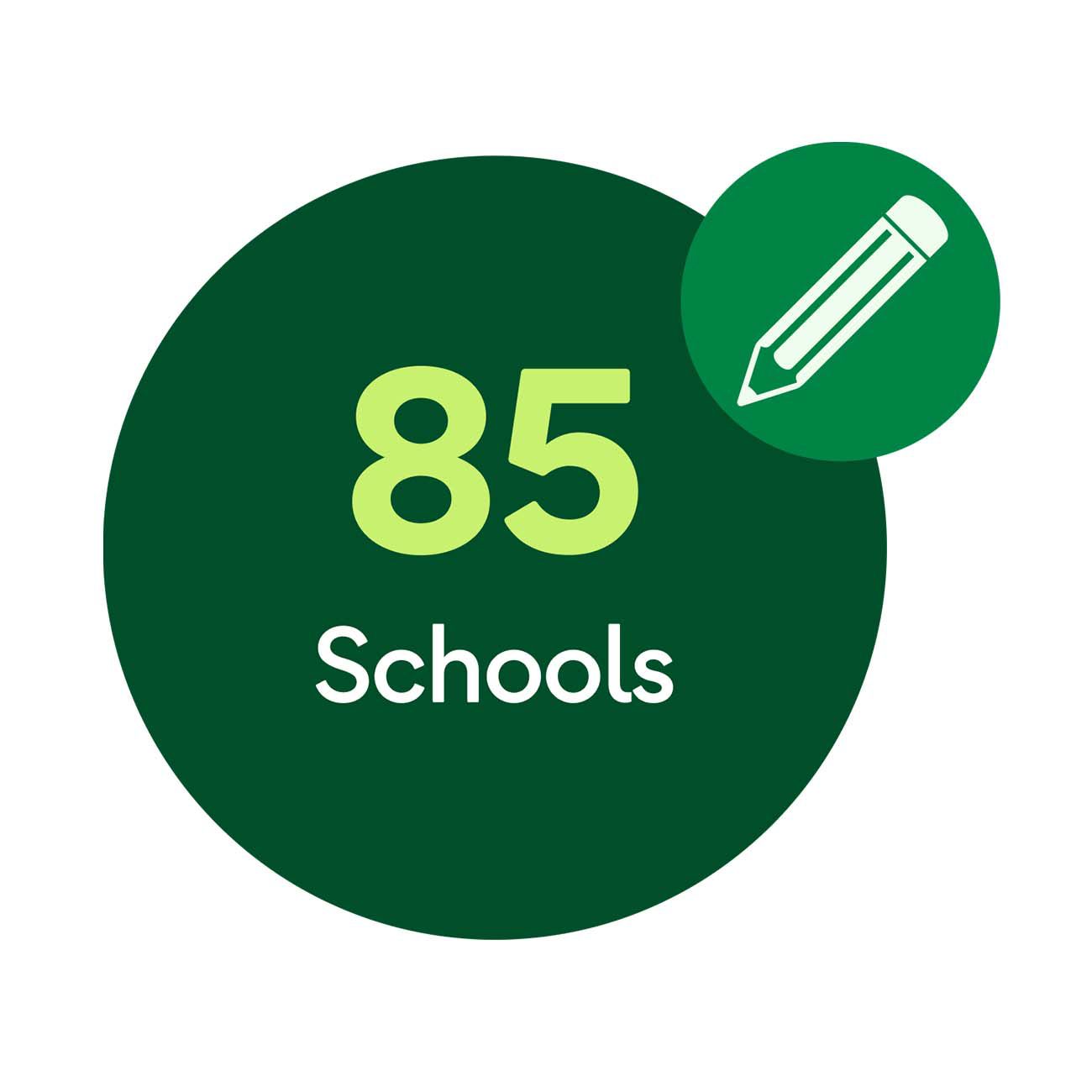 85 schools