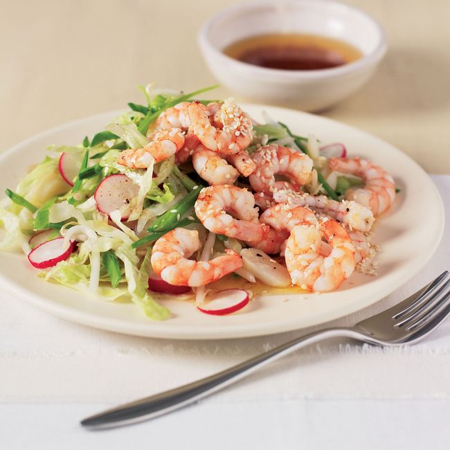 King Prawns With Japanese Salad