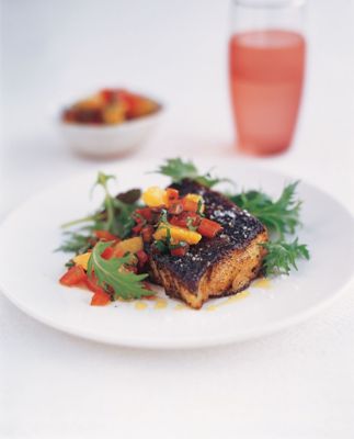 Blackened Cod With Citrus Salsa