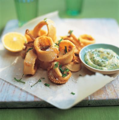 Squid With Lemon Mayonnaise