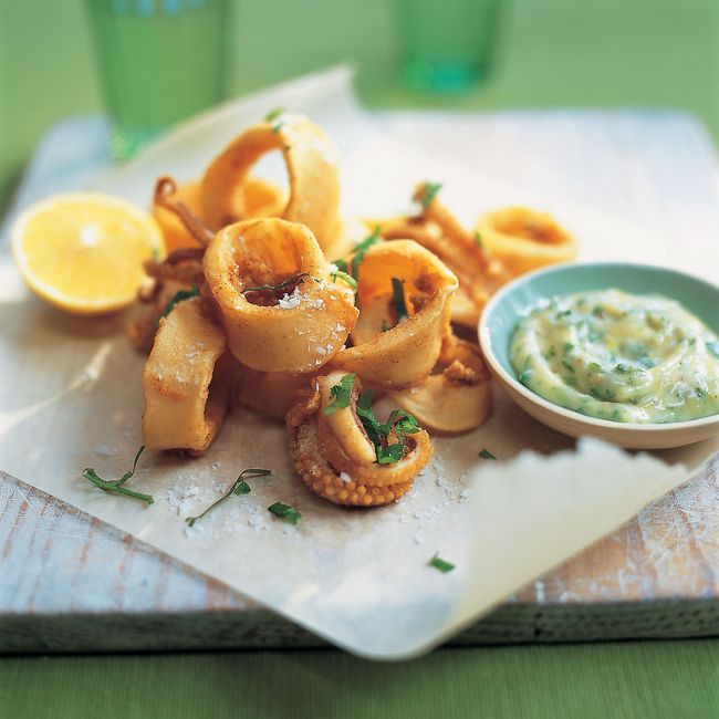 Squid With Lemon Mayonnaise