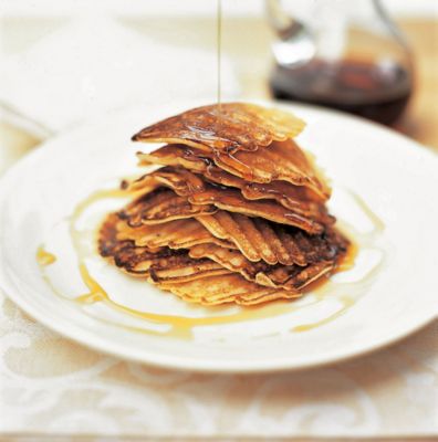 Pancake Stack With Maple Syrup