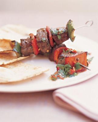Beef & Pepper Kebabs