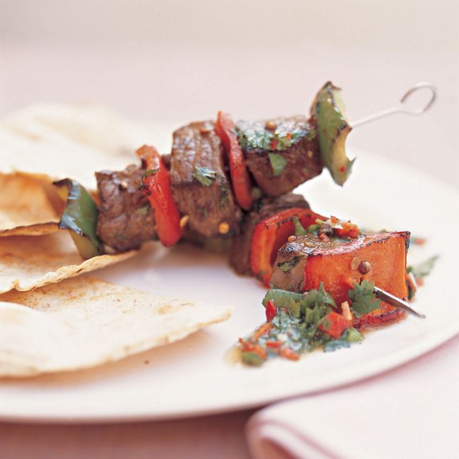 Beef & Capsicum Kebabs
