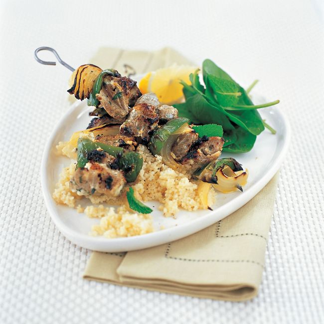 Marinated Minty Lamb Kebabs